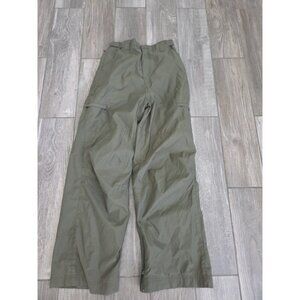 Bugle Boy Khaki Wide Leg Cargo Pants Boys Sz 12 Husky/ Womens 25